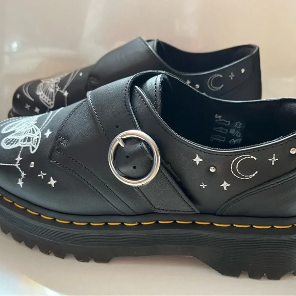 DR. MARTENS Monk Celestial Moth Platform Shoes Unisex Size Men 10/Woman 11 - Picture 5 of 11